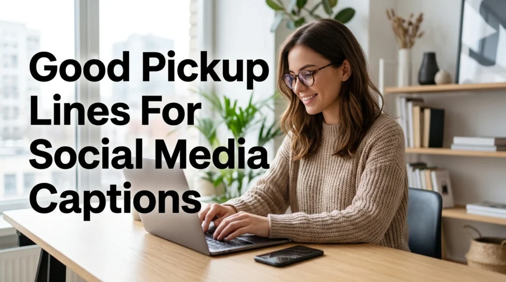 Good Pickup Lines For Social Media Captions