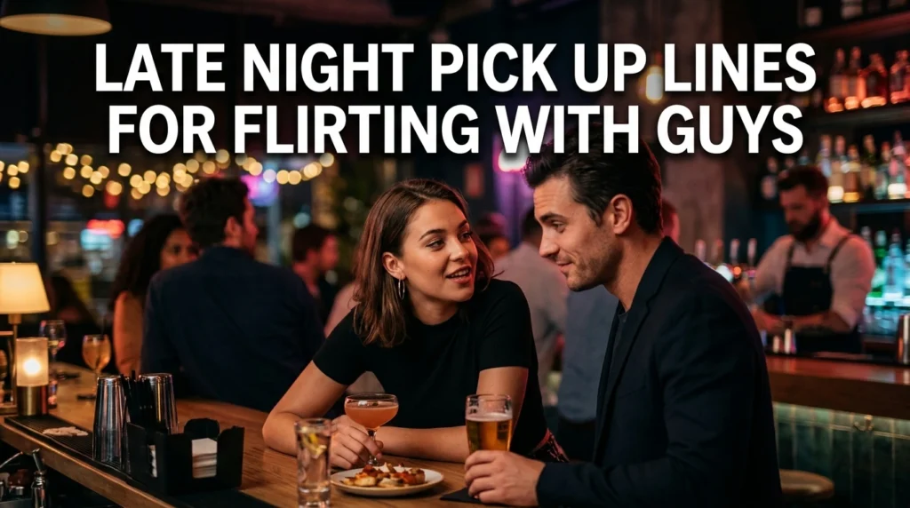 Late Night Pick Up Lines For Flirting With Guys