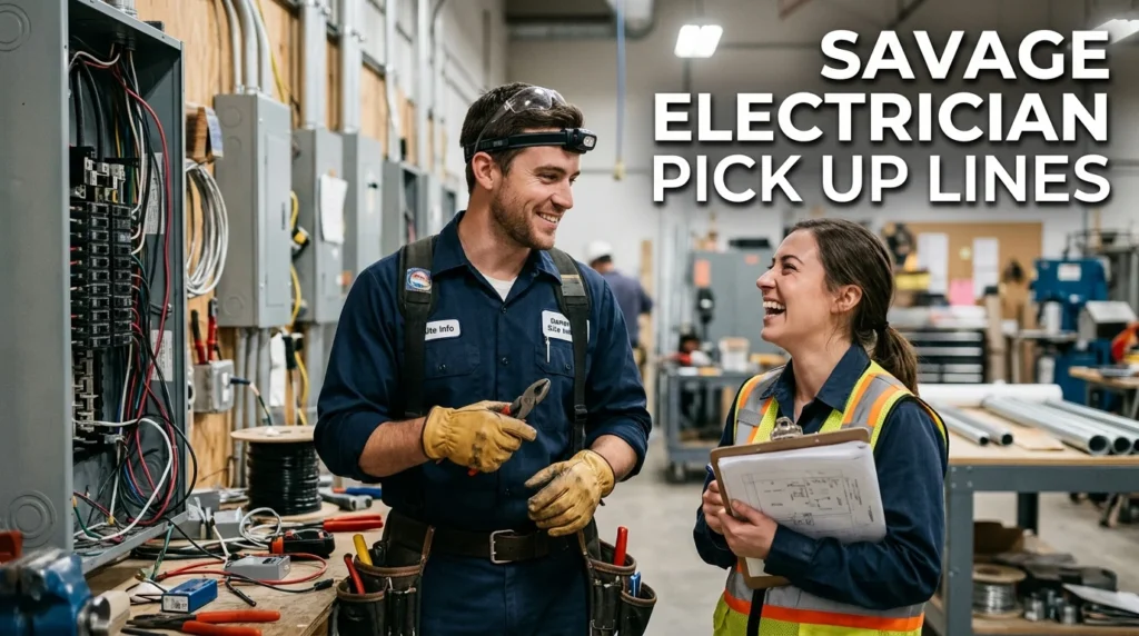 Savage Electrician Pick Up Lines