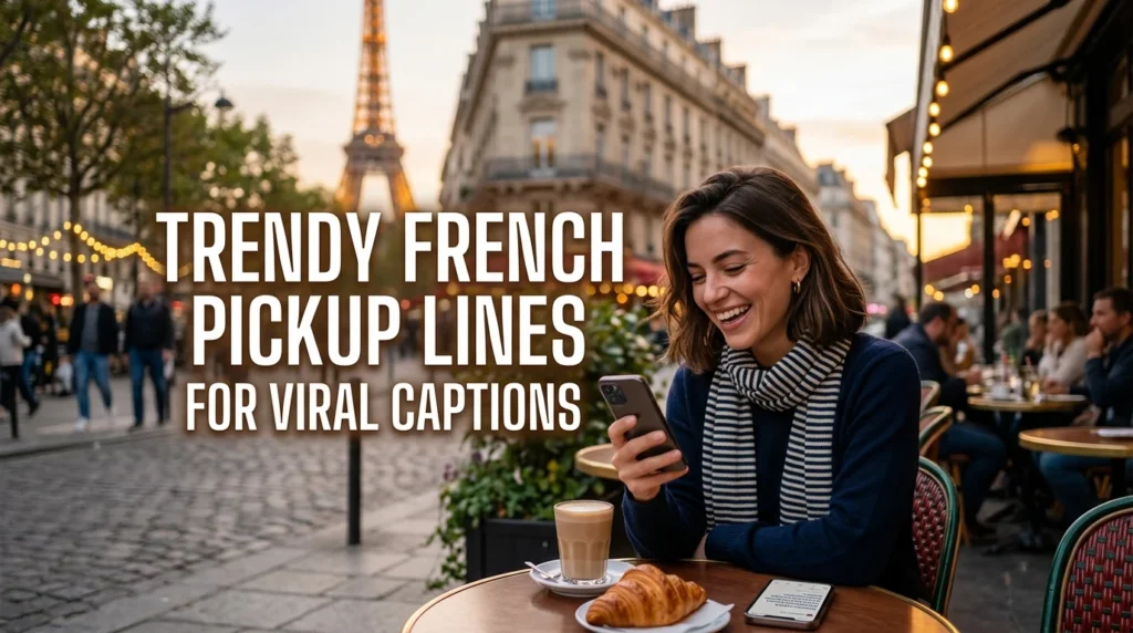 Trendy French Pickup Lines For Viral Captions