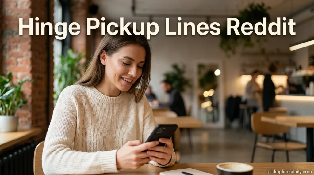 Hinge Pickup Lines Reddit