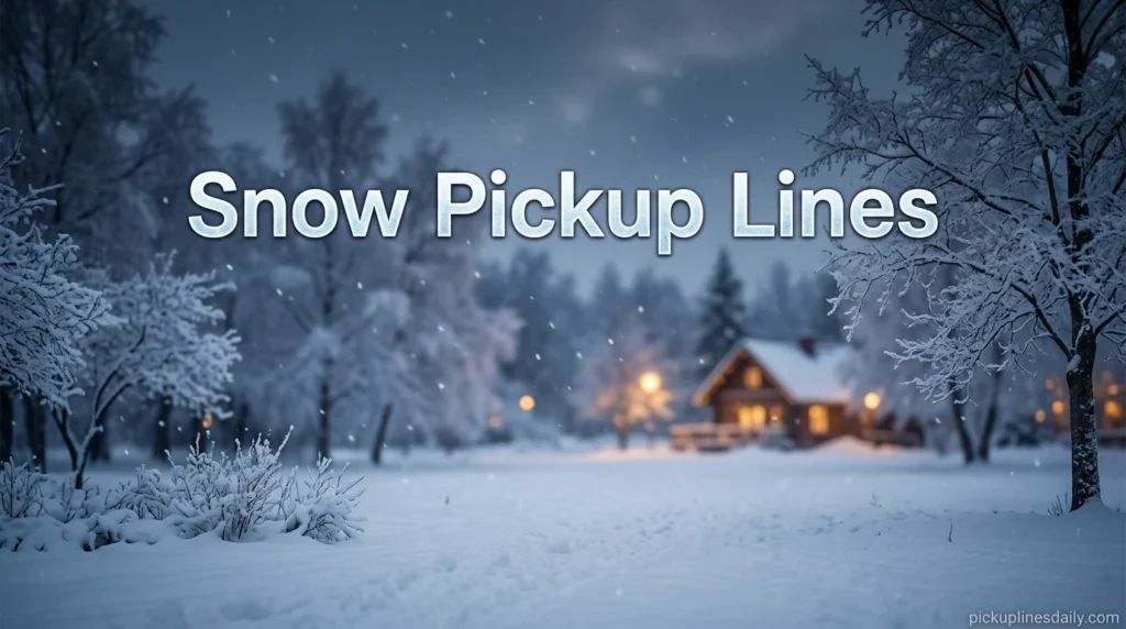 Snow Pickup Lines