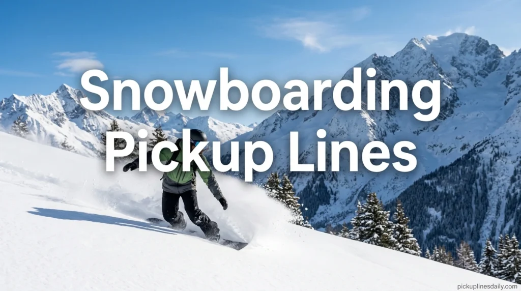 Snowboarding Pickup Lines