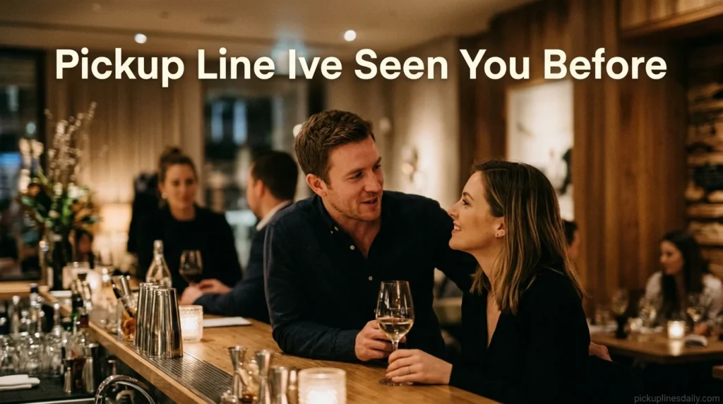 Pickup Line Ive Seen You Before