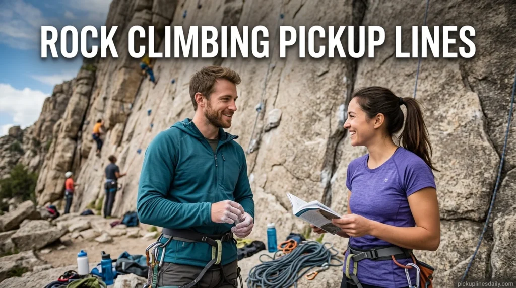 Rock Climbing Pickup Lines