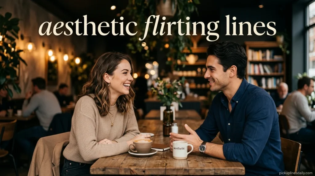 aesthetic flirting lines