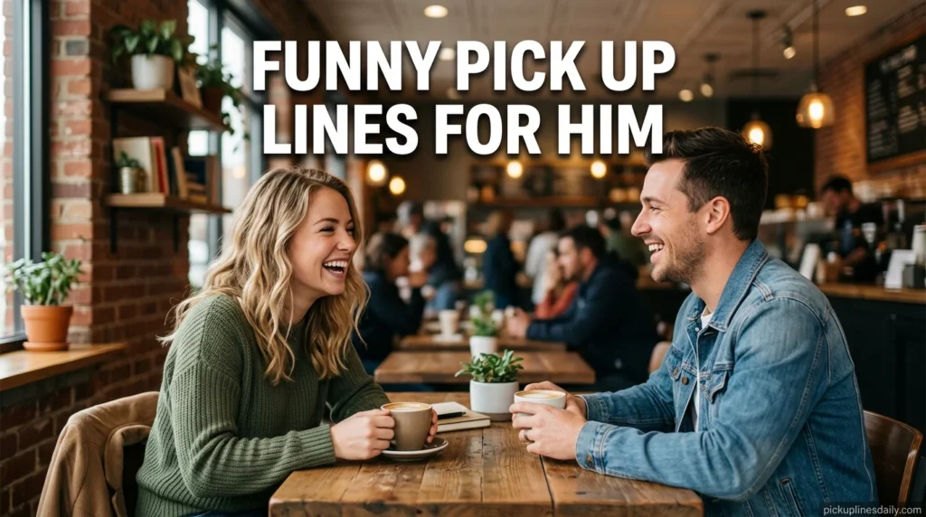 funny pick up lines for him
